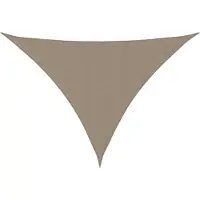 vidaXL Zonnescherm driehoekig 4x5x6,4 m oxford stof taupe