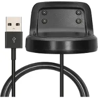 Kwmobile USB-oplaadkabel geschikt voor Samsung Gear Fit2 / Gear Fit 2 Pro kabel - Laadkabel voor smartwatch - in zwart