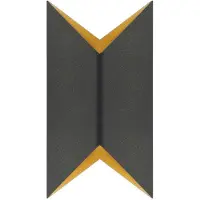 Highlight Wandlamp Crown zwart/goud