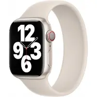 Apple Siliconen solobandje voor de Watch | 44/45/46/49 mm - Maat 9 - Starlight
