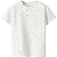 Name it Shirt 'NKFRuaja' zilver / wit