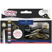 Faber-Castell marker - creatief Goldfaber - brushpunt B - set Metallic Moments - FC-161107