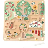 Vilac Magnetisch Doolhof - Tuin van Sarah Betz - Hout - - OneSize - Spellen