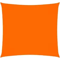 vidaXL Zonnescherm vierkant 6x6 m oxford stof oranje