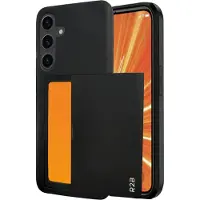 R2B Samsung S26 Hoesje met pasjeshouder - 3 Pasjes - Stevig & Beschermend - Zwart