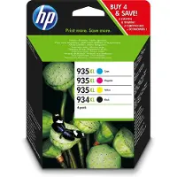HP Inktcartridge 934/935XL (X4E14AE) 4-kleuren Multipack Hoge capaciteit