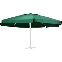 vidaXL Vervangingsdoek voor parasol 610 cm groen