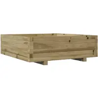 vidaXL Plantenbak 80x80x26,5 cm geïmpregneerd grenenhout