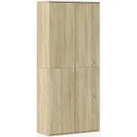 vidaXL Hoge kast 80x35x180 cm bewerkt hout sonoma eikenkleurig