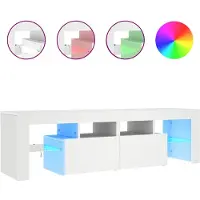 vidaXL Tv-meubel met LED-verlichting 140x36,5x40 cm wit