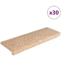 vidaXL Trapmatten 30 st 65x21x4 cm Goud Rechthoekige Rand