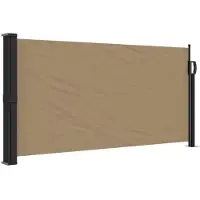 vidaXL Windscherm uittrekbaar 100x300 cm taupe