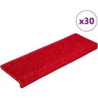 vidaXL Trapmatten 30 st 65x21x4 cm Rood Rechthoekige Rand