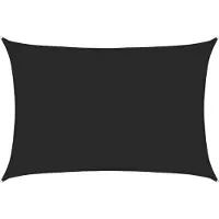vidaXL Zonnezeil 160 g/m² 3,5x5 m HDPE zwart
