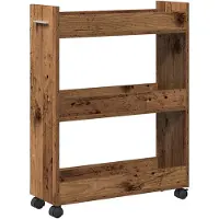 vidaXL Kast met wiel Oudhout 60 x 22 x 79 cm
