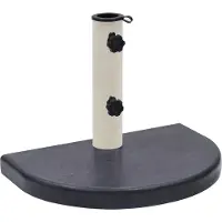 vidaXL Parasolvoet 40x28x4 cm graniet zwart