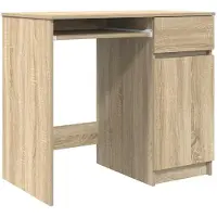 vidaXL Bureau, Sonoma-eikenhout, 86x49x76 cm, houtvezel