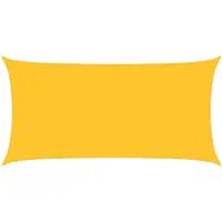 vidaXL Zonnezeil 160 g/m² 2,5x5 m HDPE geel