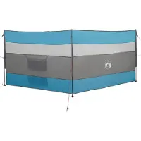vidaXL Windscherm camping waterdicht 340x130 cm blauw
