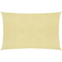 vidaXL Zonnezeil 160 g/m² 3x4,5 m HDPE beige