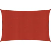 vidaXL Zonnezeil 160 g/m² 2,5x5 m HDPE rood
