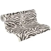 Living Walls EXOTISCH ZEBRAPRINT BEHANG | Dierenhuid - Zwart Wit - Anna D'Andrea