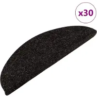 vidaXL Trapmatten zelfklevend 30 st 56x17x3 cm zwart
