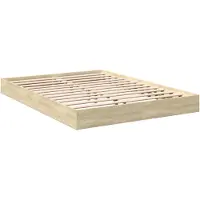 vidaXL Bedframe zonder matras hout sonoma eikenkleurig 140x200 cm