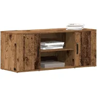 vidaXL TV Kast 100 x 35 x 40 cm Oud hout Bewerkt hout