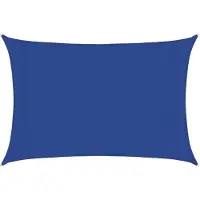 vidaXL Zonnezeil 160 g/m² rechthoekig 3x5 m HDPE blauw