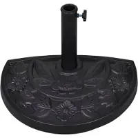vidaXL Parasolstandaard, half rond, parasolvoet, standaard