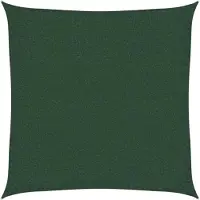 vidaXL Zonnezeil 160 g/m² 3,6x3,6 m HDPE donkergroen