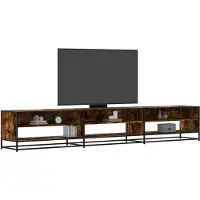 vidaXL Tv-meubel 270x40x46 cm bewerkt hout gerookt eikenkleurig