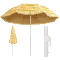 vidaXL Strandparasol Hawaï stijl 300 cm naturel