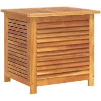DKD Home Decor Tuinopslag met ventilatieopeningen, 60x50x56 cm, massief acaciahout