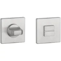 Aprile | Prestige WC garnituur rozet | 52x52x5mm | Chroom geborsteld