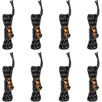 vidaXL Tentscheerlijnen met spanners 8 st reflecterend 4 m 4 mm