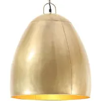 Kamome Hanglamp industrieel rond 25 W E27 42 cm messingkleurig