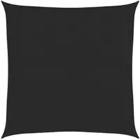 vidaXL Zonnezeil 160 g/m² 3,6x3,6 m HDPE zwart