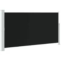 vidaXL Tuinscherm uittrekbaar 170x300 cm zwart
