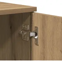 vidaXL Tv-meubel Artisan Eiken 140x35x40 cm Bewerkt Hout