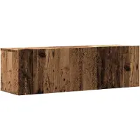 vidaXL Tv-wandmeubel 100x30x30 cm bewerkt hout oud houtkleurig