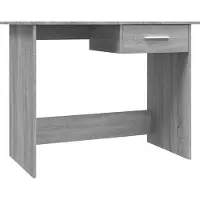 vidaXL Bureau, grijs Sonoma, 100x50x76 cm, houtvezel