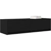 vidaXL TV Kast 100 x 31 x 25,5 cm Zwart eiken Bewerkt hout