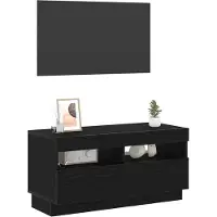vidaXL TV Kast 80 x 35 x 40 cm Zwart Eiken Bewerkt hout