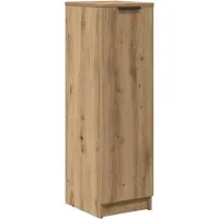 vidaXL Schoenenkast 29,5x35x100,5 cm bewerkt hout artisanaal eiken
