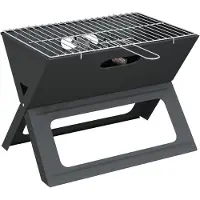 vidaXL Buitengrill 46 x 31 x 31 cm Staal Zwart
