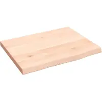 vidaXL Wastafelblad 40x30x2 cm onbehandeld massief hout