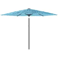 vidaXL Parasol met stalen paal 288x288x225 cm blauw