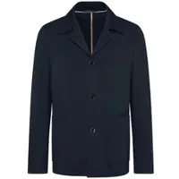 Bugatti Herren Jas met overhemdkraag van elegante jersey